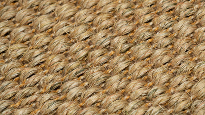 Nerova Pochi Natural sisal texture closeup — chunky Tiger Eye weave undyed natural sisal fibre detail