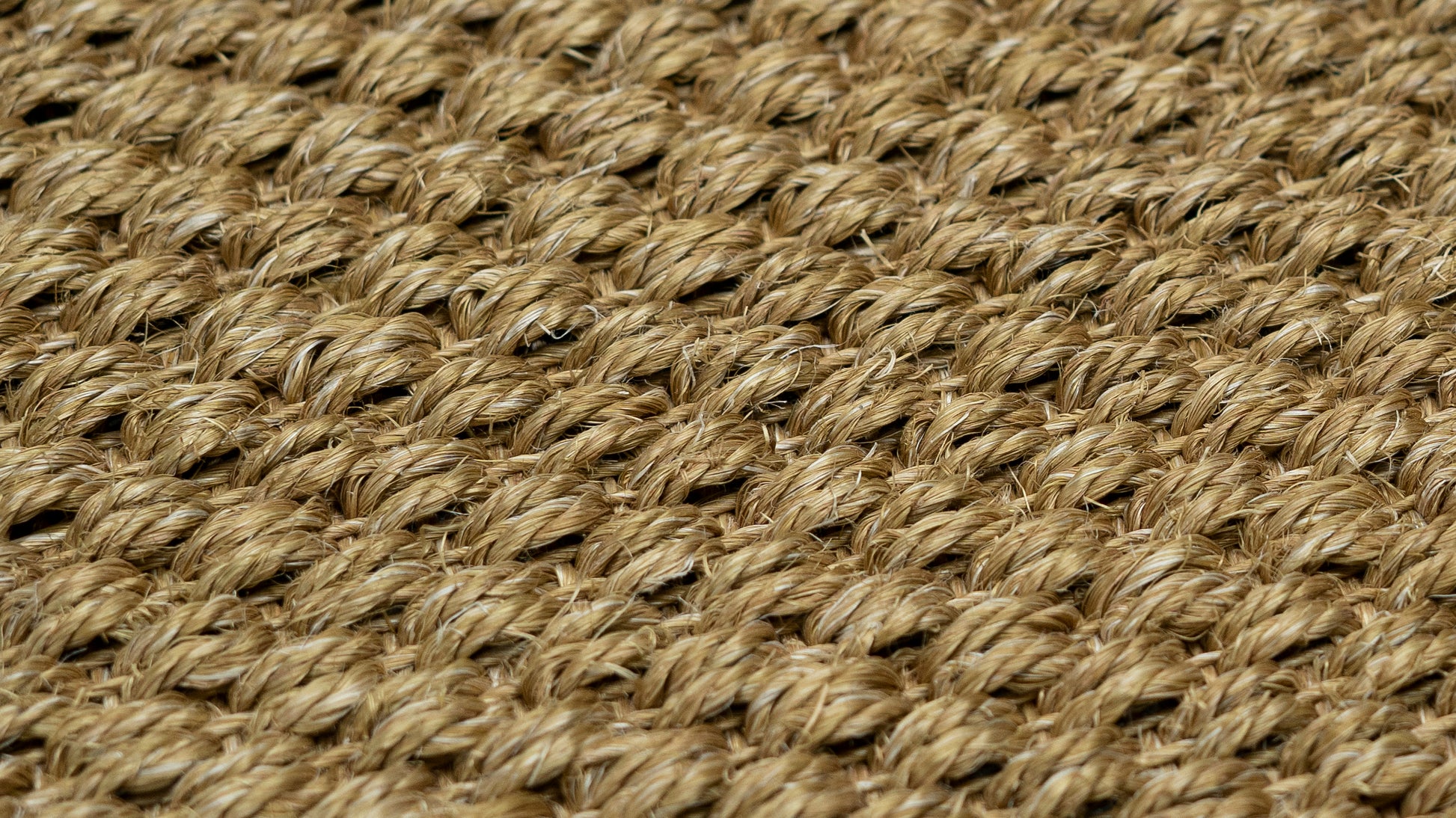 Nerova Sahara sisal texture closeup — warm sand Tiger Eye woven natural sisal fibre